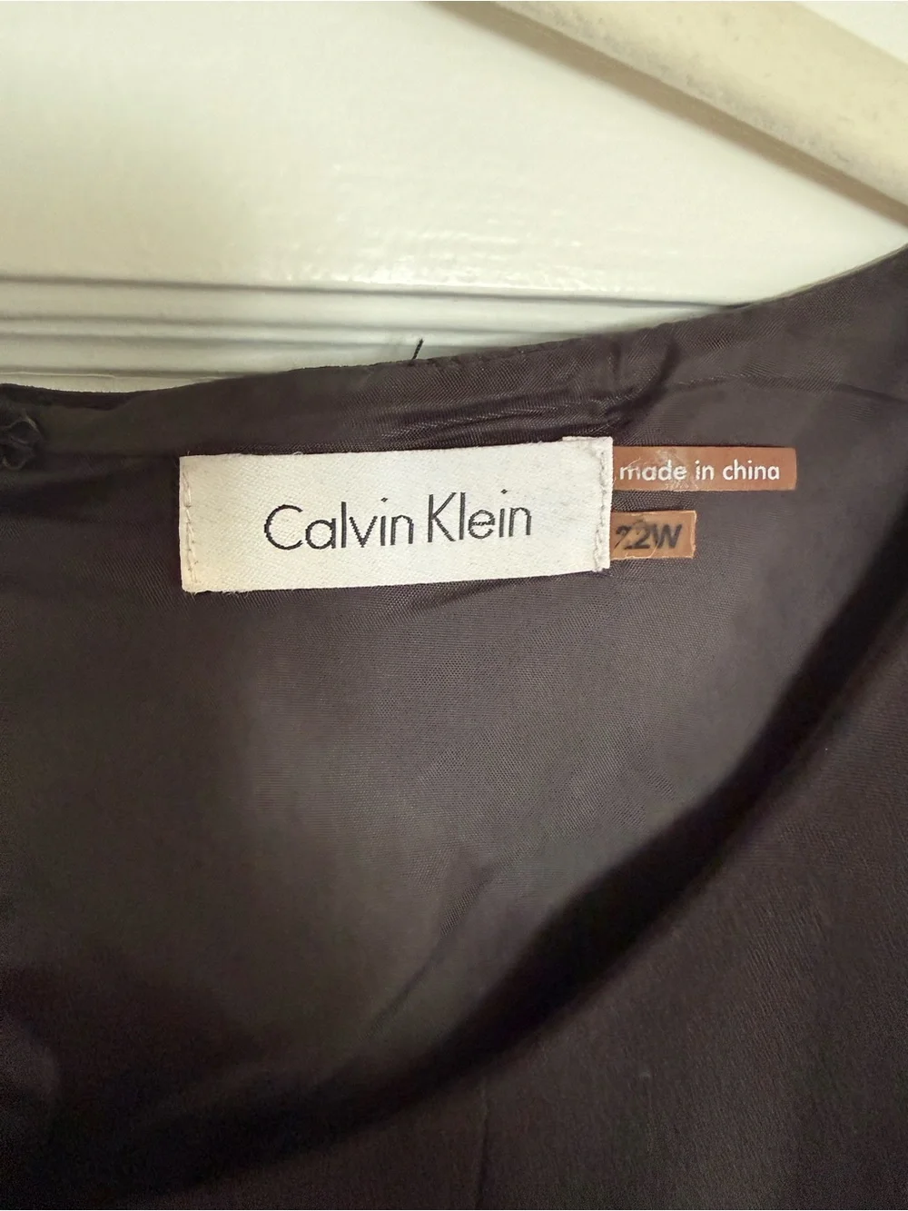 Calvin Klein size 24W Black Sleeveless Dress - Picture 3 of 4